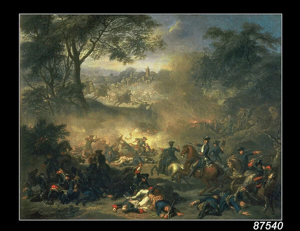 The Battle of Poltava in 1709, 1717 (oil on canvas)