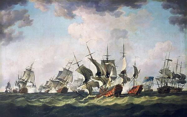 The Battle of Quiberon Bay, 20 November 1759 (oil painting)