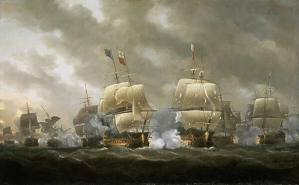 The Battle of Quiberon Bay, 20 November 1759, 1812 (oil painting)