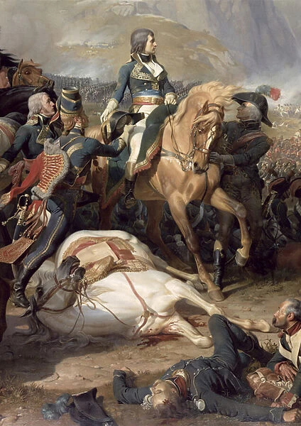 The Battle of Rivoli, 1844 (oil on canvas) (detail of 28341)