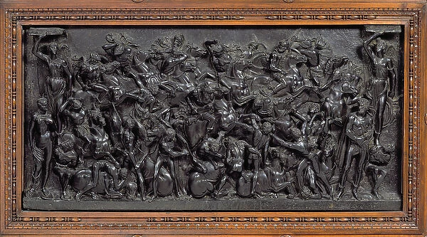 Battle between Romans and Barbarians (bronze)