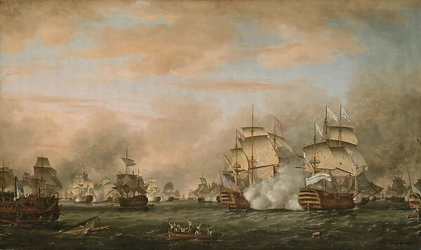 The Battle of the Saintes, 9-12 April 1782, 1783 (oil on canvas)