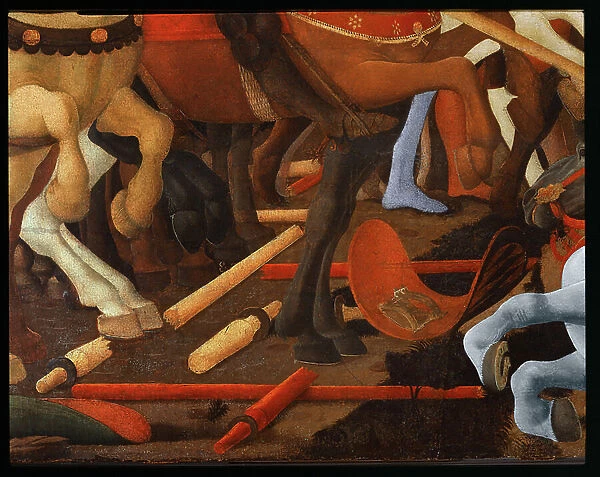 Battle of San Romano, detail, 1456 (tempera on wood)