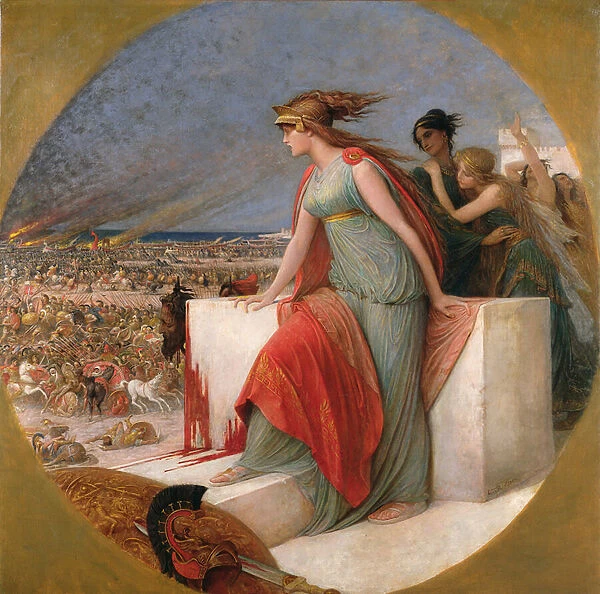 Battle Scene, c. 1890 (oil on canvas)