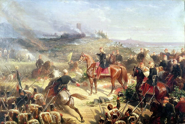 Battle of Solferino, 24th June 1859 (oil on canvas)