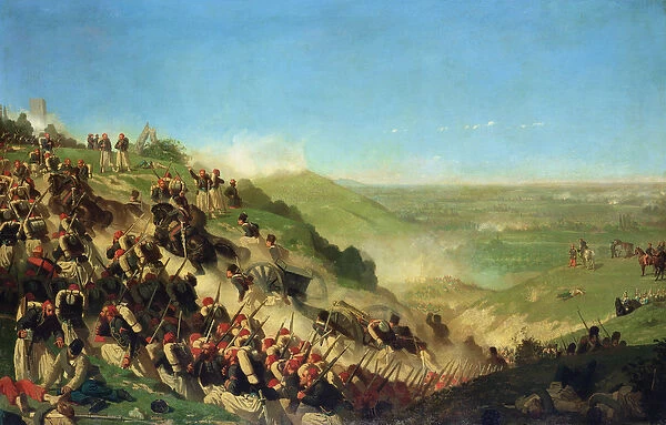 The Battle of Solferino, 24th June 1859 (oil on canvas)