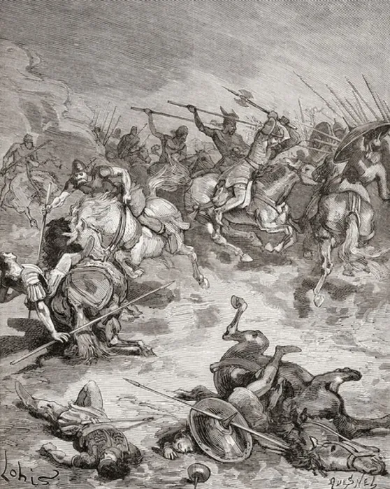 Framed Print : The Battle of Tertry