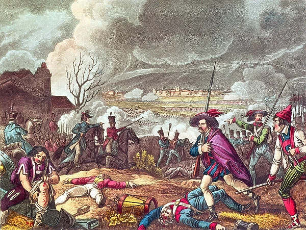 The Battle of Toulouse, 10th April 1814, engraved by J. C. Stadler (fl. 1780-1812)