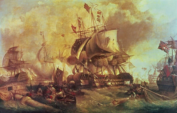 The Battle of Trafalgar, 1805, c. 1848 (oil on canvas)