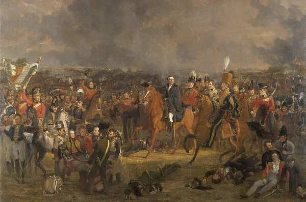 The Battle of Waterloo, 1824 (oil on canvas)