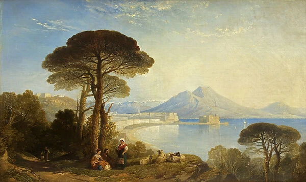 The Bay of Naples, 1840 (oil on canvas)