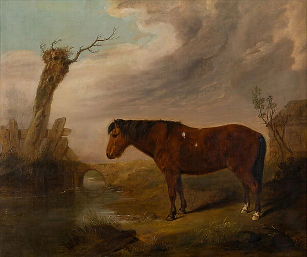 A Bay Pony by a River, c. 1823 (oil on canvas)