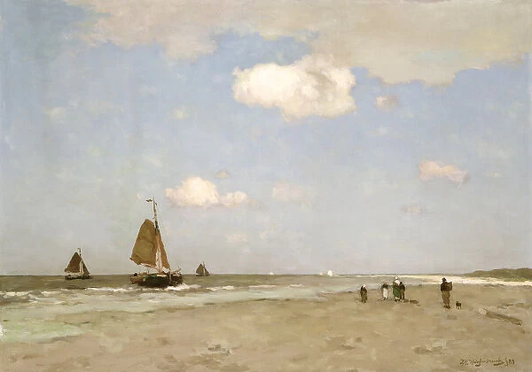 Beach scene, 1887