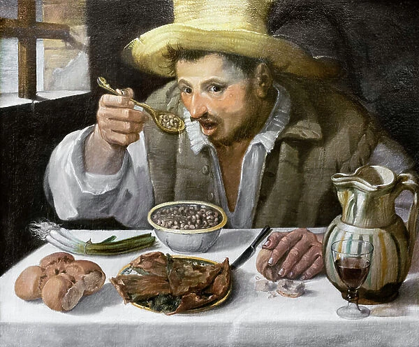 The Bean Eater, 1584 (oil on canvas)