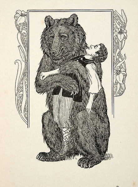 The Bear and Child, from A Hundred Anecdotes of Animals, pub. 1924 (engraving)