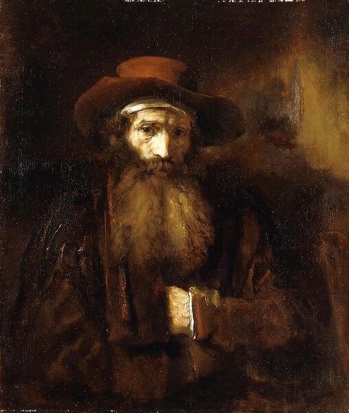 A Bearded Old Man, wearing a brown Coat and russet Hat, 1651 (oil on canvas)