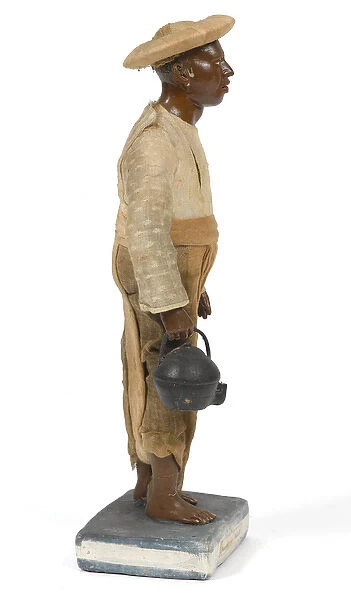 Bearer or Valet, terracotta figurine, India, c. 1880 (statuette)
