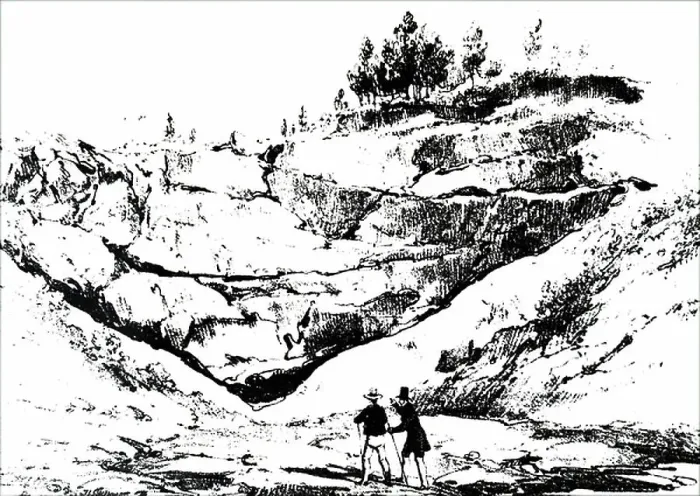 Framed Print : Beds of solid lava from Mount Vesuvius