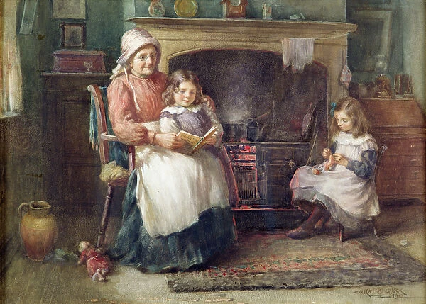 Bedtime Story, 1910 (w  /  c on paper)