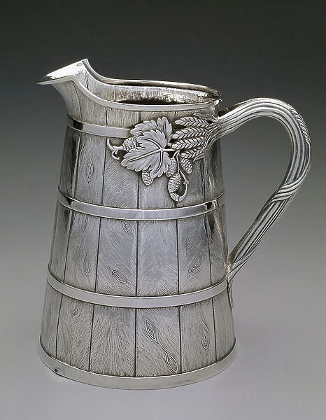 Beer pitcher, 1858-60 (silver)