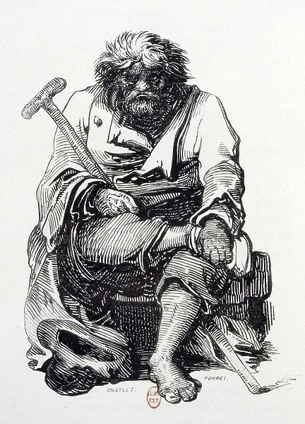 The beggar, 1839-1842 (engraving)