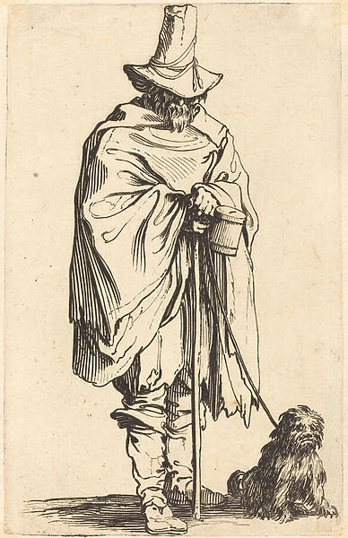 Beggar with Dog, c. 1622 (etching)