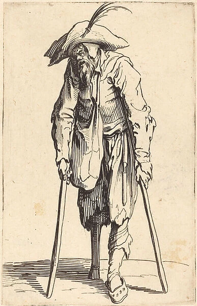 Begger with Wooden Leg, c. 1622 (etching)