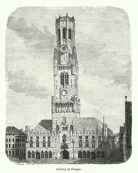 Belfrey at Bruges (engraving)