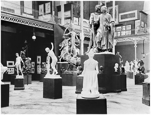 Belgian Fine Arts at the Universal Exhibition, Paris, 1889, (b  /  w photo)