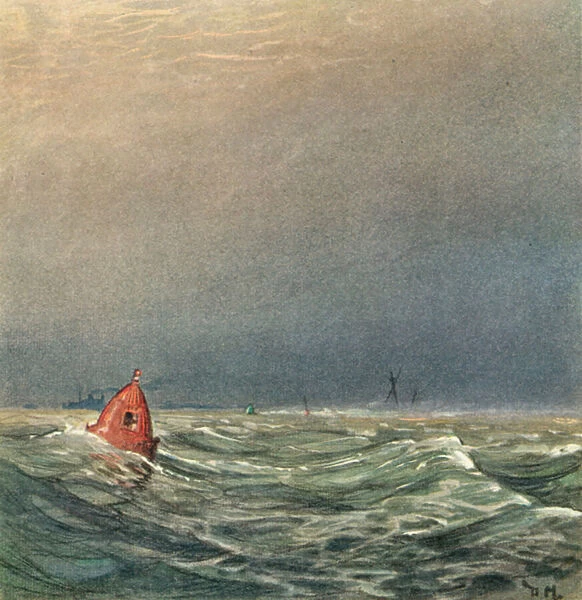 The Bell Buoy (colour litho)