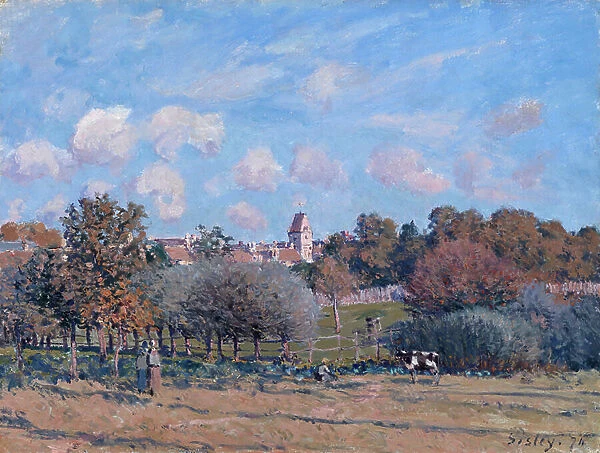 The Bell Tower at Noisy-le-Roi, Autumn, 1874 (oil on canvas)