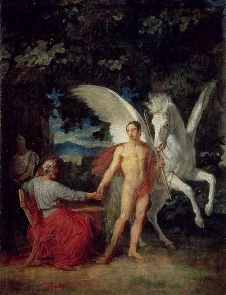 Bellerophon Leaving to Fight the Chimera, 1829 (oil on canvas)