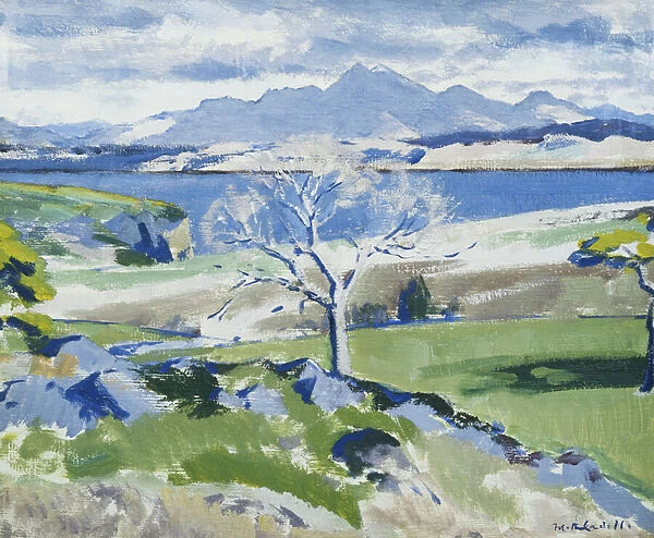Ben Cruachan from Achnacraig, Mull, c. 1931 (oil on panel)