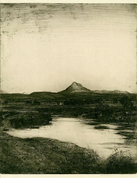 Ben Ledi, 1911 (etching and drypoint on paper)