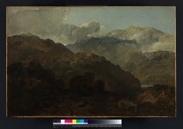 Ben Lomond Mountains, Scotland: The Traveller - Vide Ossians War of Caros, c. 1799-1800 (oil on canvas)