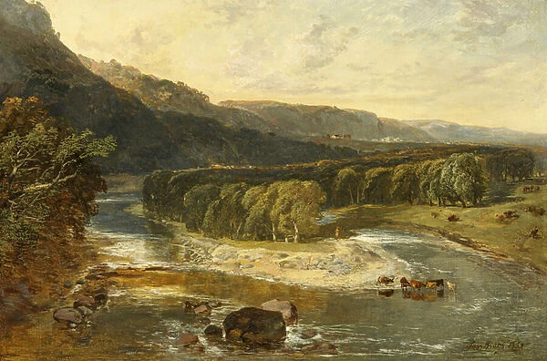 Bend of the River, 1858 (oil on canvas)