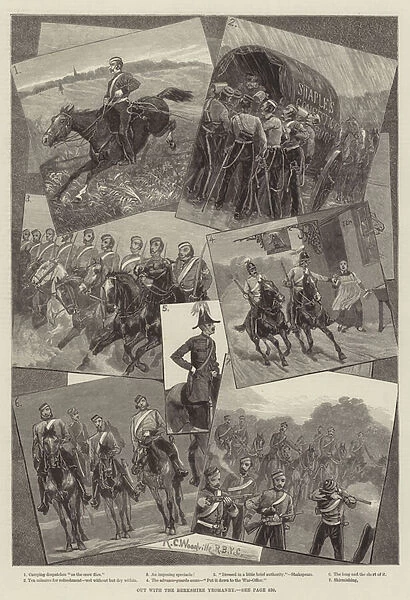 Out with the Berkshire Yeomanry (engraving)