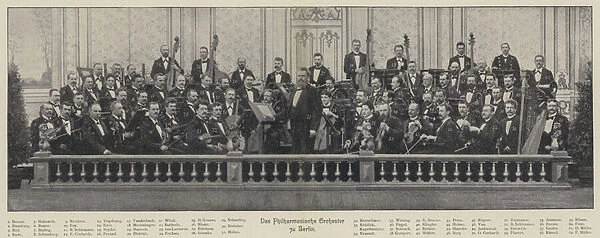 Berlin Philharmonic Orchestra (b  /  w photo)