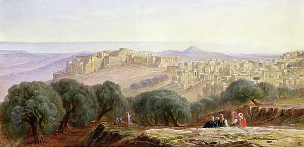 Bethlehem, c. 1870 (pencil & w / c on paper)