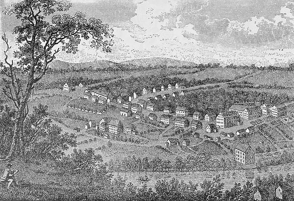 Bethlehem, a Moravian settlement in Pennsylvania, from The Pageant of America, Vol