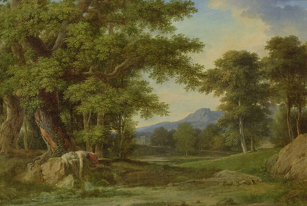 Biblys turning into a spring, 1792-93 (oil on canvas)
