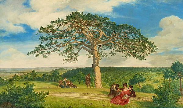Big pine in Bruhl valley near Moding, 1838 (oil on canvas)
