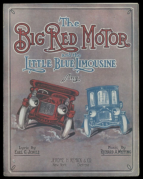 The Big Red Motor and the Little Blue Limousine Song, c.1770-1959 (print)