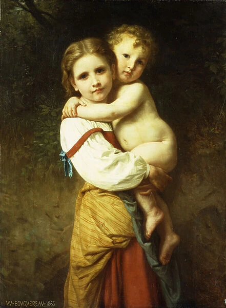 The Big Sister; La Grande Soeur, 1865 (oil on canvas)