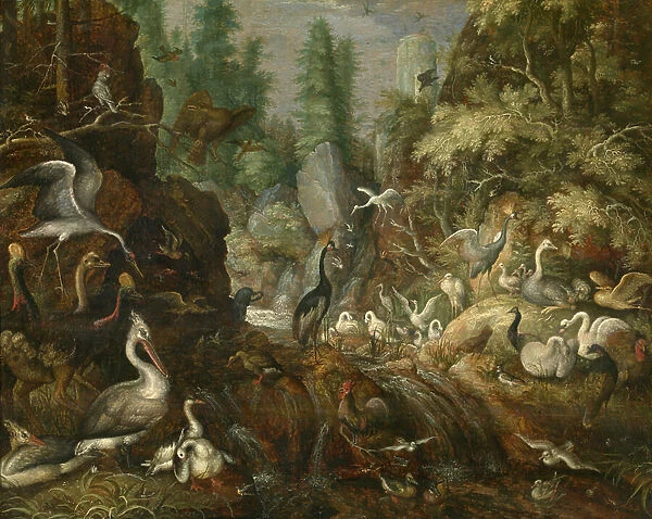 Bird's Paradise (oil on panel)