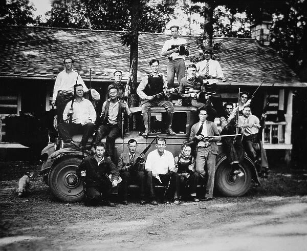 The Birger Gang, of Southern Illinois, 1924 (b  /  w photo)