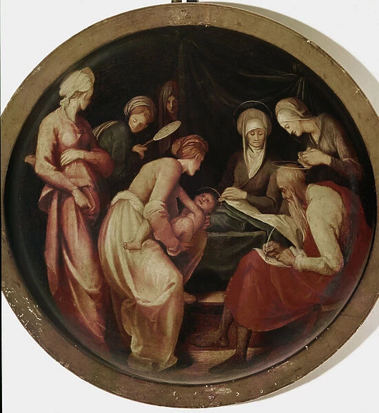 The Birth of St John The Baptist (oil on wood, 1526)