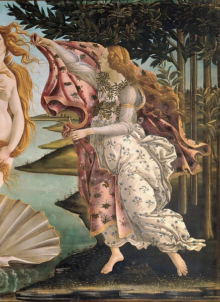 Birth of Venus (detail), c. 1485 (tempera on canvas)