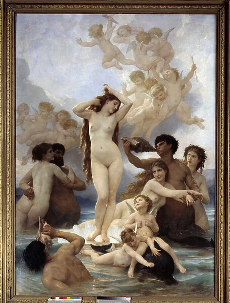 Birth of Venus Painting by William Adolphe Bouguereau (1825-1905). 1879