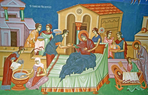 The Birth of the Virgin, Cyprus (fresco)